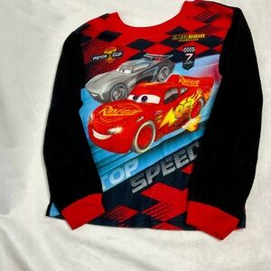Disney Pixar Cars 3 Lightning McQueen Jackson Storm Pajama Shirt Size 4/5